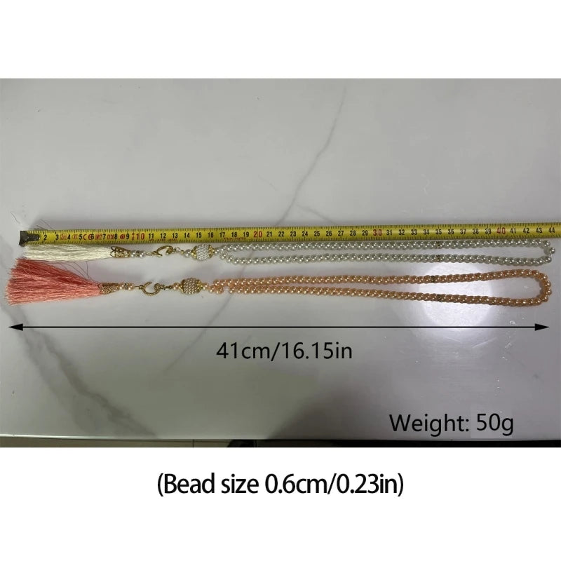 6MM Tasbih Muslim Prayer Beads Islamic 99 Beads Color Pearls Charm Bracelets Allah Mohammed Rosary Bracelets Dropship