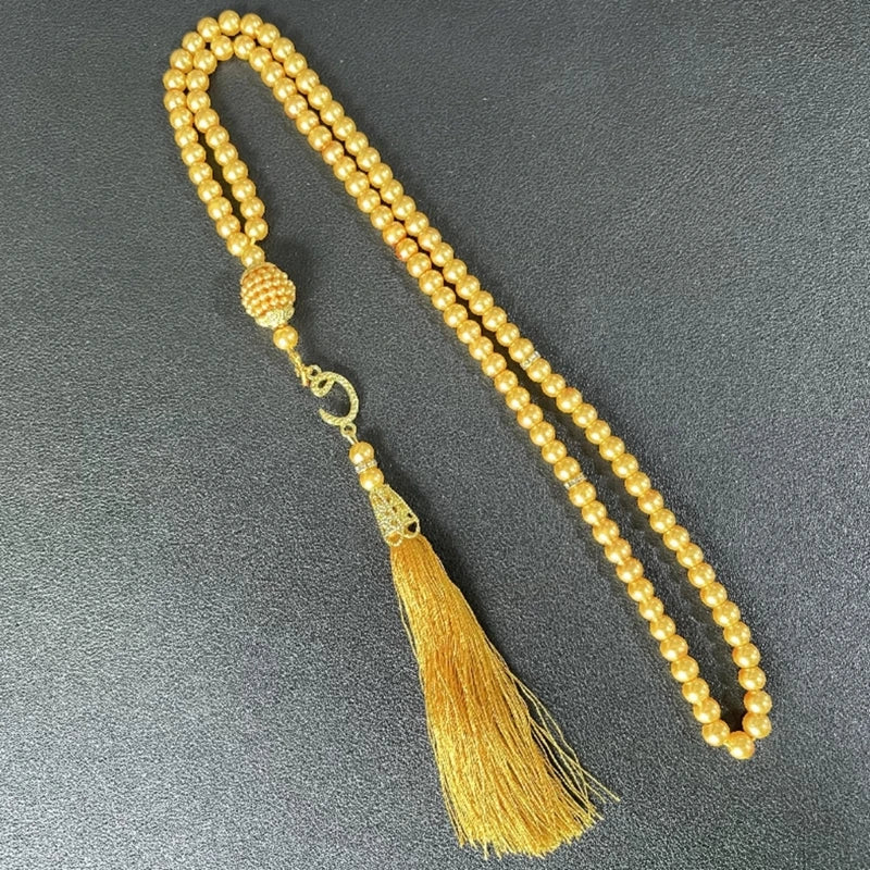 6MM Tasbih Muslim Prayer Beads Islamic 99 Beads Color Pearls Charm Bracelets Allah Mohammed Rosary Bracelets Dropship